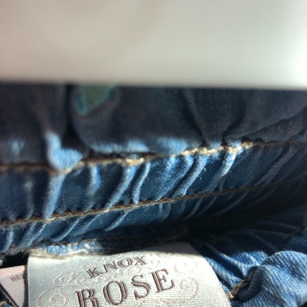 Stylish Elastic Tie Waist Blue Jeans - Picture 3 of 4